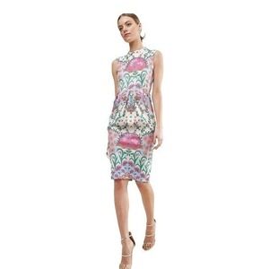 ASOS Bold Placement Border Wiggle Dresss size 6